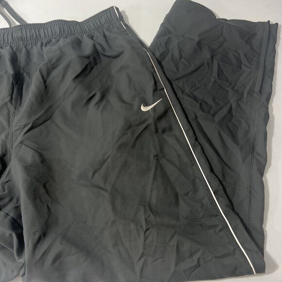 Nike Dri Fit Trackpants Mens 3XL Tall Grey Swoosh Athletic Gym Zip Ankle - Picture 15 of 16